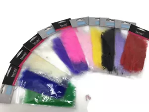 24 x Fluffy Marabou Feathers Card Making Craft  Embellishments Trimming - Picture 1 of 12