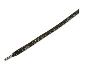 Rema Glitzer Schnürsenkel in Silber und Gold - Flach - ca. 7 mm Breit - 8878 - Bild 1 von 4