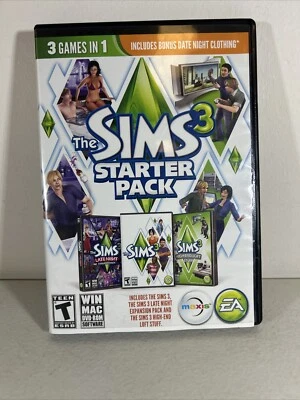 The Sims 3 Starter Pack - PC or Mac, DVD ROM Software. 3 Games In 1. Excellent - Image 1 of 4