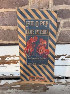 Vintage Ful O Pep Feed Bag Quaker Oats - Picture 1 of 10