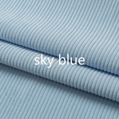 Corduroy Fabric Striped Coat Sofa Cushion Pillow Case Craft Thick Sewing Crafts - Image 1 of 4