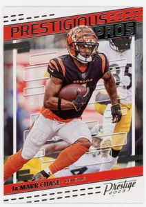 Tarjeta de fútbol americano Ja'Marr Chase 2023 Panini Prestige Prestigious Pros Bengals NFL - Imagen 1 de 2