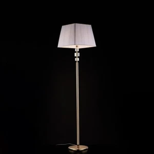 Lampada da terra piantana in cristallo classica con paralume quadrato bon-574 - Bild 1 von 2