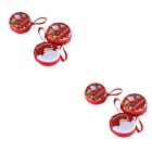  6 Pcs Xmas Gift Bag Theme Pattern Coin Container Storage Box