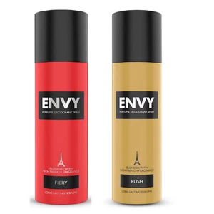 Envy Combo Of Fiery & Rush Long Lasting Deodorant For Men & Each 120ml - Picture 1 of 6