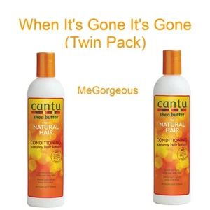 Cantu Shea Butter For Natural Hair Conditioning Creamy Hair Lotion (Twin Pack) - Picture 1 of 2