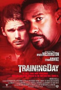 Training Day movie poster (b)  : Denzel Washington, Ethan Hawke : 11 x 17 