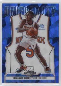 2020 Panini Contenders Optic Blue Cracked Ice Prizm Immanuel Quickley Rookie RC