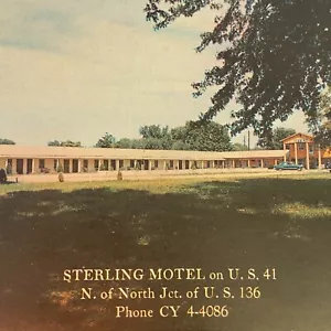 Postal de Sterling Motel Veedersburg Indiana - Imagen 1 de 8