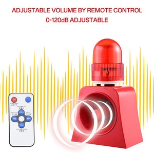 Industrial Siren Alarm 20W 120dB Waterproof LED Strobe Horn Alarm 110V - Picture 1 of 12