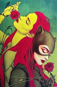 Jenny Frison Poster "Catwoman & Poison Ivy" (12in x 16in) - Picture 1 of 2