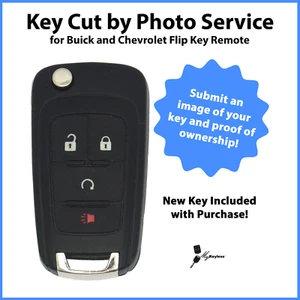 -Llavero corte por foto- servicio con nuevo llavero abatible GM Chevy AVL-B01T1AC o KR55WK50073 - Imagen 1 de 7