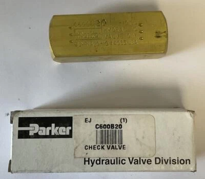 PARKER C600B20 CHECK VALVE 2000PSI 138BAR - Image 1 of 4