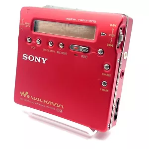 Sony MZ-R900 MiniDisc Recorder Player Red Tested Working Functional MD - Picture 1 of 20