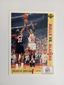CARD UPPER DECK 1992-93 ED. ITA NBA PLAYOFFS BULLS VS BLAZERS n 172 - Picture 1 of 2