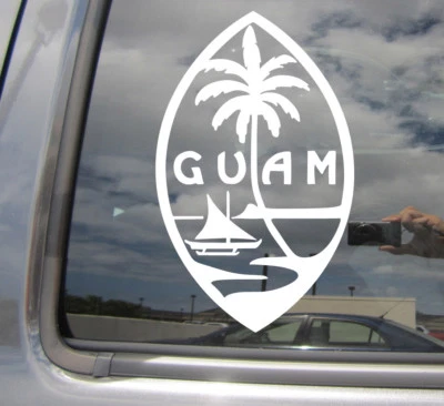 Sello de la Isla Guam - Nativo de Chamorro Chamoru - Vinilo Troquelado Calcomanía Adhesiva 07101 Foto 1 de 2