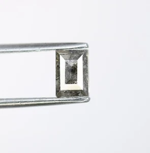 0.62 CT Geometric Salt and Pepper Diamond Natural Unique Conflict Free Gem - Picture 1 of 12