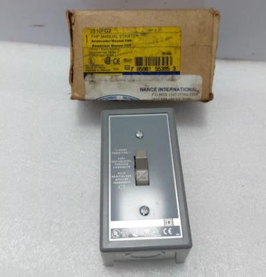 Square D 2510FG2 FHP Interruptor Manual NEMA 1 - Imagen 1 de 4