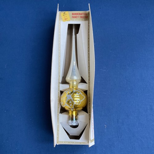 Vintage Christmas Tree Topper in Original Box West Germany 10 1/4