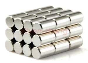 50pcs N50 5 X 10 mm Neodymium Disc Super Strong Rare Earth Small Fridge Magnets - Picture 1 of 3