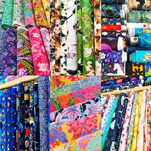 100% Cotton Fabric Bolt Ends & Remnants, Floral Animals Forest Ocean - Picture 1 of 47