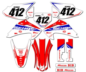 2003-2007 CRF 230 F BINARY Red Senge Graphics Kit Compatible with Honda - Picture 1 of 10