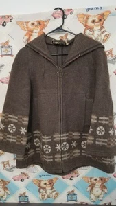 Giacca con cappuccio e zip vintage Icewool lana islandese M sci nordico fiocco di neve - Foto 1 di 7