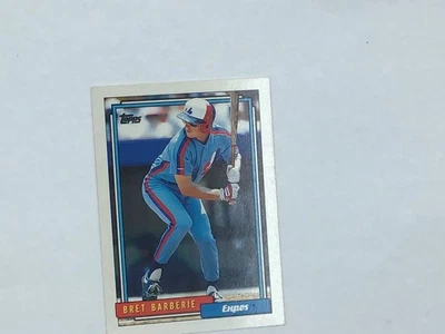 1992  BRET BARBARIE : MONTREAL EXPOS : MINT : VINTAGE TOPPS  224 - Image 1 of 2