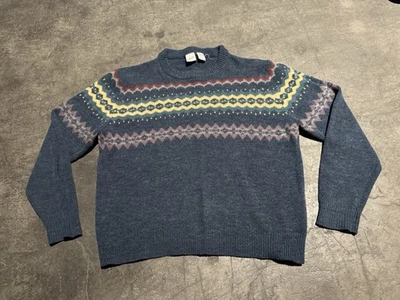 Vintage Levi’s Fair Isle Geometric Crewneck Wool Sweater Men’s XL - Image 1 of 4