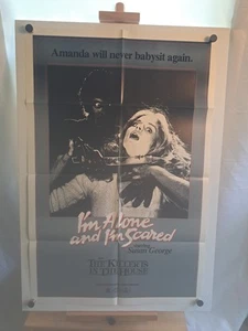 I'M ALONE & I'M SCARED & THE KILLER IS IN THE HOUSE 70s 27x41 Orig Movie Poster - Picture 1 of 8