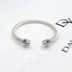 David Yurman 5 mm Renaissance Classic Cable Bracelet in 925 Sterling Silver - Picture 1 of 8