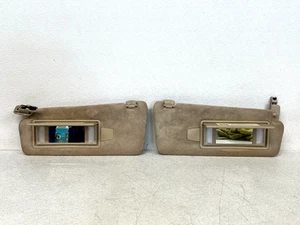 ⭐2007-2015 JAGUAR XK FRONT RIGHT & LEFT SIDE SUN VISOR SHADE+MIRROR OEM LOT2615 - Picture 1 of 14
