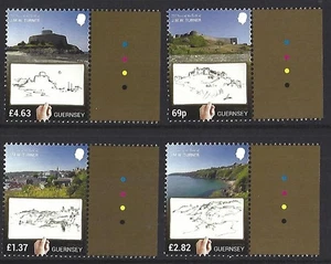 GUERNSEY 2025 250 YEARS BIRTH OF TURNER SET  OF 4 UNMOUNTED MINT. - Picture 1 of 1