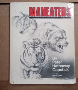 Vintage -Maneaters by Peter Hathaway Capstick- 1981 Hardcover  - Foto 1 di 6