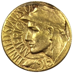 1915-S Gold Panama Pacific Commemorative Gold Dollar Ex Jewelry A2680 - Picture 1 of 2