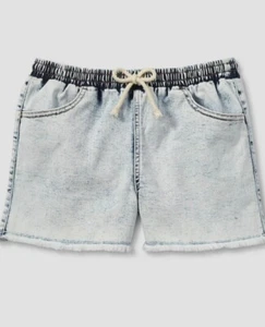 Girls Drawstring Denim Faded Shorts, Indigo Beach,Art Class Brand XXL(18) New - Picture 1 of 7