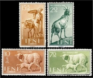 Ifni 152/55 1959 Pro infancia Fauna doméstica MNH - Imagen 1 de 1