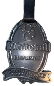 Whitetail Golf Resort Golf Bag Tag Grand Opening April 11, 2001 - Picture 1 of 2