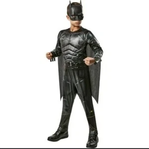 Rubies Batman Costume DC Padded Jumpsuit Cape and Mask Boy's Medium Size 8 NEW - Picture 1 of 6