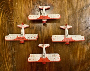 1991 Red Baron Stearman Squadron Set of 4 1:72 Scale Bi-Planes Only No Base - Picture 1 of 10