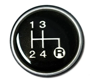 Nuevo inserto de perilla de cambio de 4 velocidades para 80-86 Jeep CJ XJ SJ emblema de palanca de cambios T4 T176 Foto 1 de 4