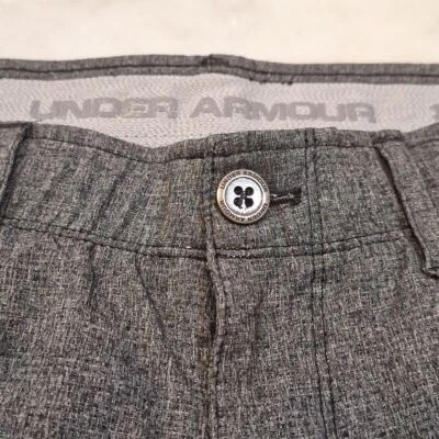 Шорты для гольфа Under Armour Heatgear дымчато-серые размер 32 Dri-Fit 10 дюймов внутренний шов б/у в отличном состоянии - Изображение 1 из 4