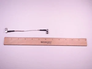 M17/113-RG316 Cable 8.5" Amphenol SM-A 90 DEG Male to SM-A 90 DEG Male M39012 - Picture 1 of 1