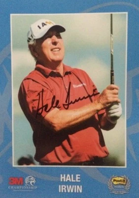 黑尔·欧文签名 3M 冠军 5x7 照片生物背面 - 名人堂,20 个 PGA 胜利 — 第 1/2 张图片