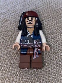 LEGO Captain Jack Sparrow Minifigure Pirates of the Caribbean 4191 4192 4183