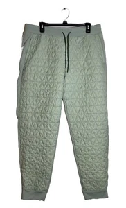 Athleta Women's Solstice Jogger Pants Quilted Zip Pockets Fern Green Size 16 - Picture 1 of 4