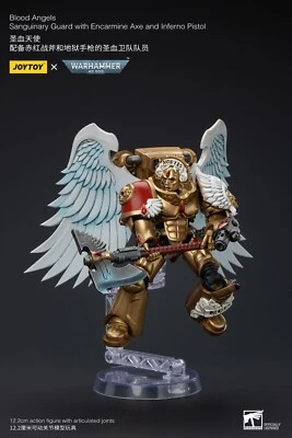 JOY TOY JoyToy Warhammer 40K Blood Angels Sanguinary Guard With Axe And Pistol 1/18 (UK)