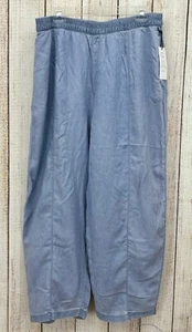Treasure & Bond Lounge Pants Size Large Elastic Waist Relaxed Lightweight Blue - Picture 1 of 9