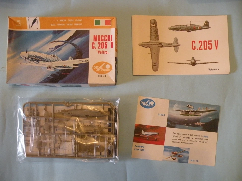 DELTA MACCHI C.205 V NUOVO/NEW SU SPRUE BLISTERATO/SEALED - Immagine 1 di 1