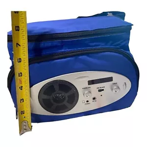 California Innovations Collapsible MusiCooler Radio Aux Speakers Cooler Soft Bag - Picture 1 of 9